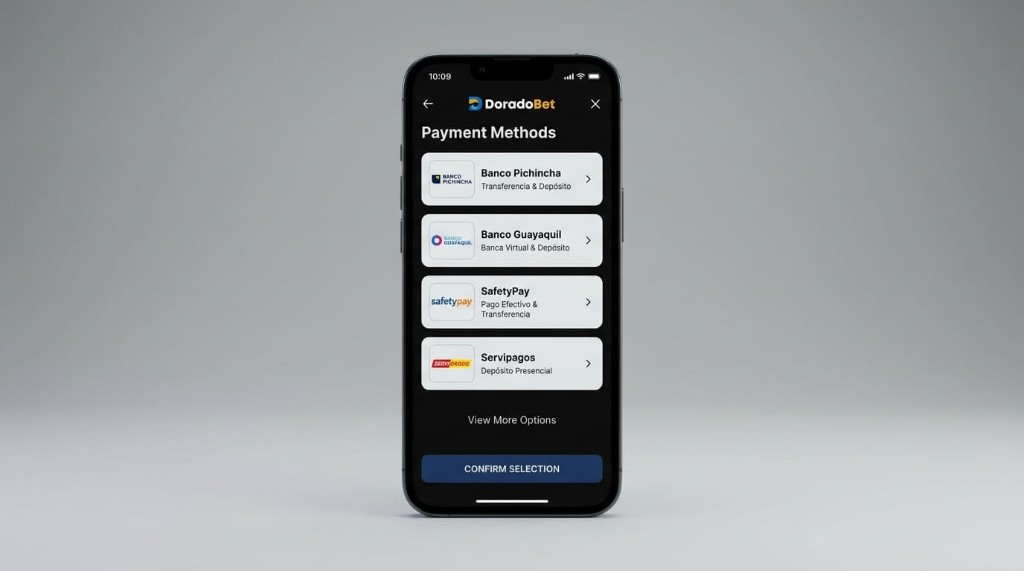 Métodos de pago Banco Pichincha, Guayaquil, SafetyPay y Servipagos en app